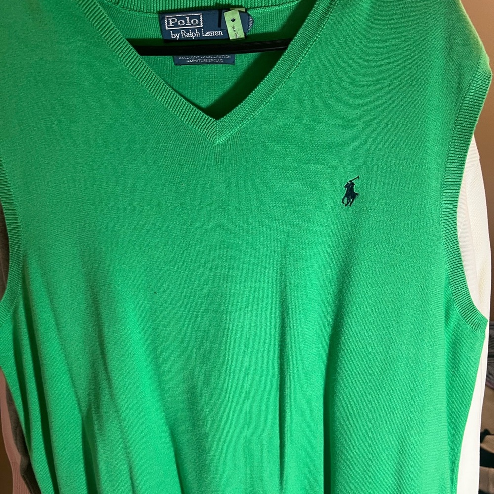 Men’s Polo Sweater Vest XL excellent condition! Selling both together!